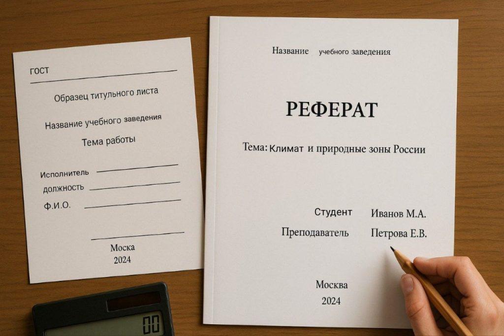 Как оформлять реферат по географии
